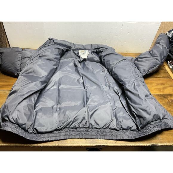 Vintage Cabelas Premier Northern Goosedown Gray Puffer Jacket Coat Mens XL Tall - Picture 8 of 10